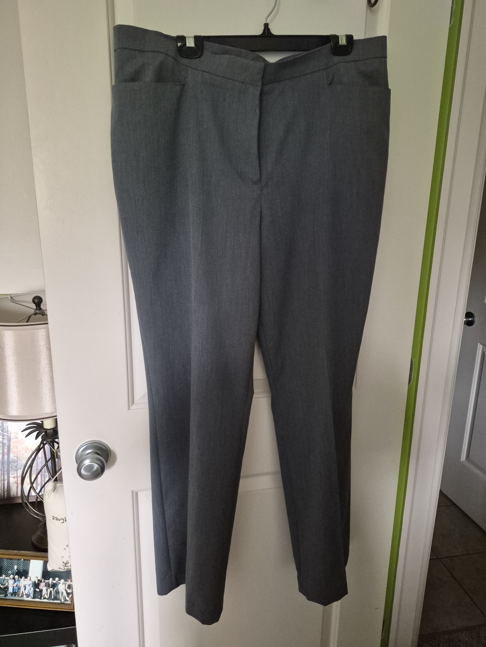 Haggar Women's Blue Straight-Leg Dress Trousers